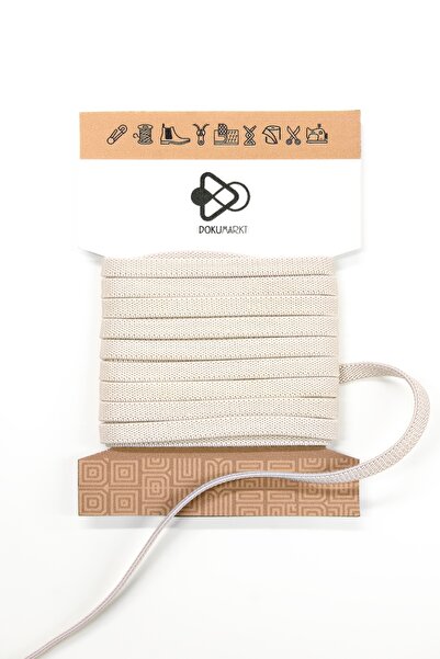 Dokumarkt 6 mm Flat Honeycomb Woven Rubber Strip - Smart Lacing Ballet Rubber - 10 Meters