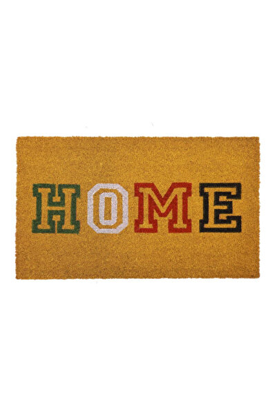 jo&mo HOME Varsity Style Coir Doormat, 45x75cm, Durable Natural Fiber, Non-Slip Entry Mat
