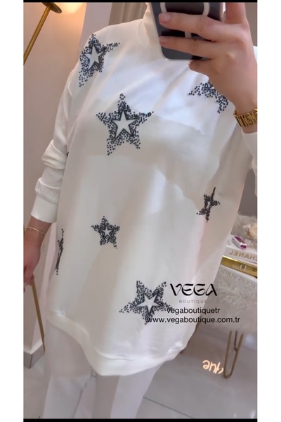 azram A Quality Star Stone Printed Is a Modest Tunic