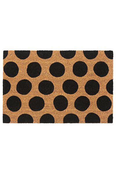IKEA Door mat, black/dot pattern, 40 x 60 cm