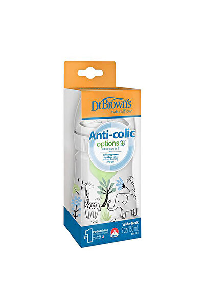 Dr.Brown's Db 51008 Wide Mouth Anti-Colic Options+ 150 ml Pp, Forest Elephant...