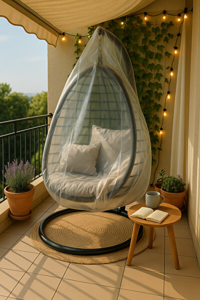 Palifix KALIN NAYLON Toz Kir Önleyici Koruma Poşeti Kafes Salıncak Bahçe Salıncağı Armut Salıncak NAYLONU