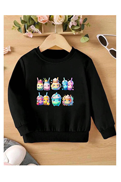 Tubinyoo بلوزة بابل تي مطبوع للأطفال باللون الأسود