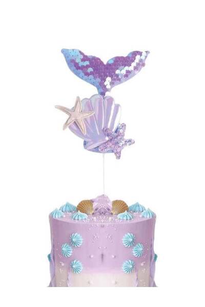 Adana Pasta Malzemeleri PASTA ÜSTÜ ÇUBUKLU DENİZ KIZI MODEL PULLU BRS-4210