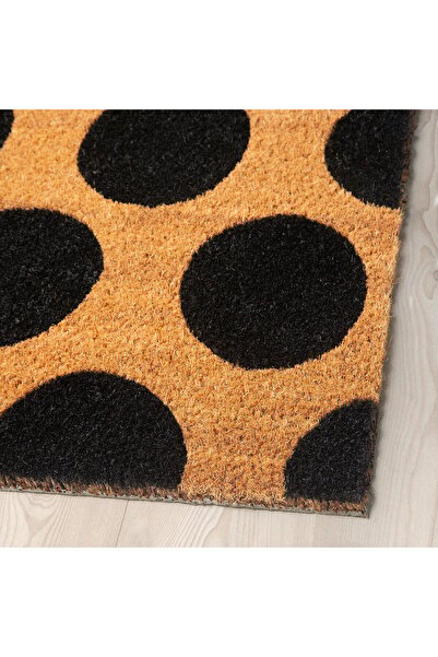 IKEA Door mat, black/dot pattern, 40 x 60 cm