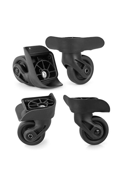 Nicoone Replacement wheels for trolley Volein V237, set of 4, PVC + PP + bearing