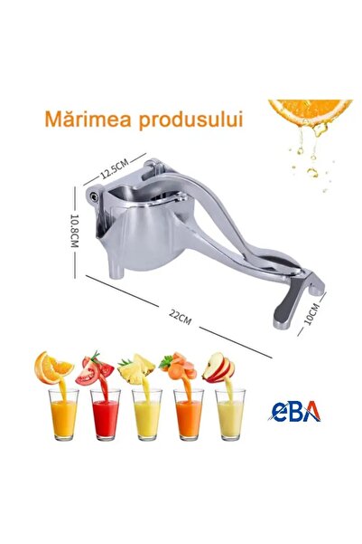 EBA eBA® manual fruit juicer, ergonomic design, stainless steel, easy to clean and use, durable