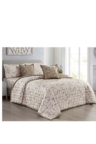 Moon طقم غطاء سرير مضغوط من 4 قطع (سرير ونصف)، من الألياف الدقيقة، لحاف 210×170 سم