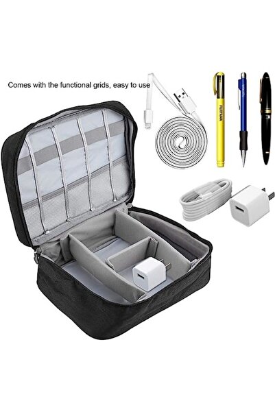 EBA Geanta organizatoare pentru cabluri si accesorii eBA®, 24.5x18.5x10 cm, n...