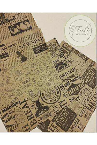 TULİ Kendinden Desenli Sunum Kağıdı 50 Adetli 1 Paket