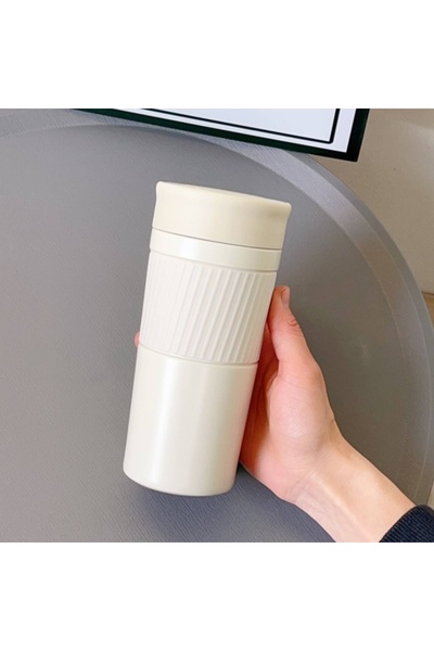 Generic Vacuum Insulated Stainless Steel Water Bottle / Coffee Mug, 420ml