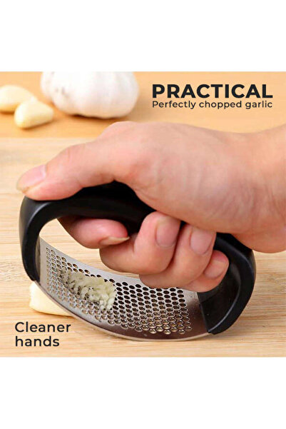 EBA eBA® manual garlic press, ergonomic handle, black