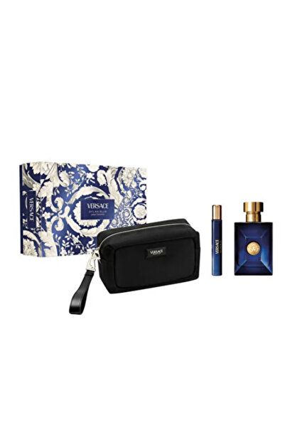 Versace Dylan Blue EDT XMAS Set 25 (100 ML+TS10 ML + Pouch)