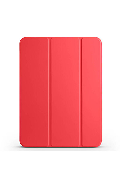 Alan Tech غطاء ذكي متوافق مع آيباد برو 11 2025 M5 مع حامل وحجرة للقلم 1-1 - أحمر