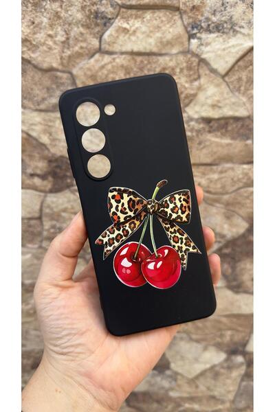 Vip Case Samsung Galaxy A17 Uyumlu Kiraz Fiyonk Leopar Desenli Silikon Darbe ...