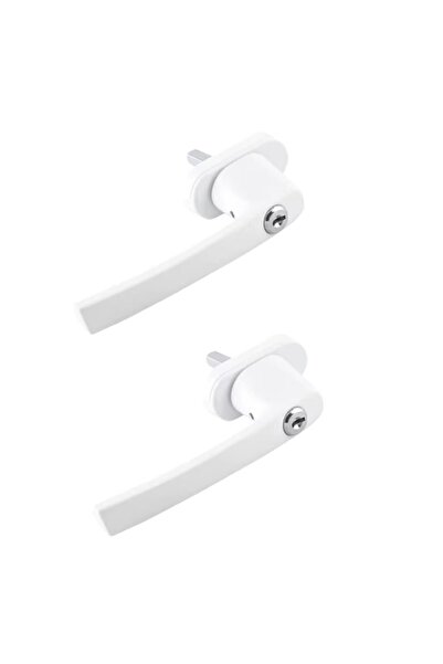 EBA Set 2 manere fereastra cu incuietoare securizata antiefractie eBA®, 4 chei, model universal, alumin