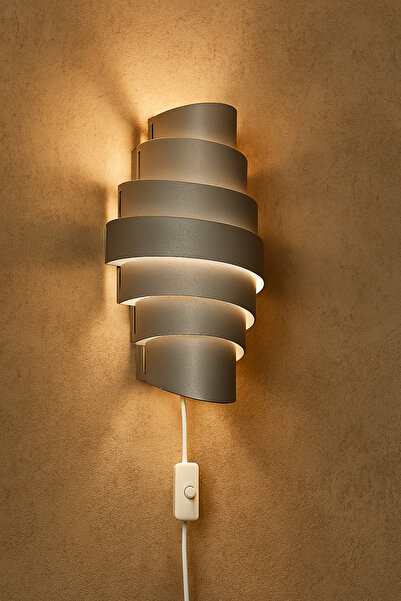 Rekatech Bohem Tarzı Sarmal Kablolu Duvar Lambası – İç Mekan Atmosferi (Hem Yatay Hem Dik Kullanılabilir)