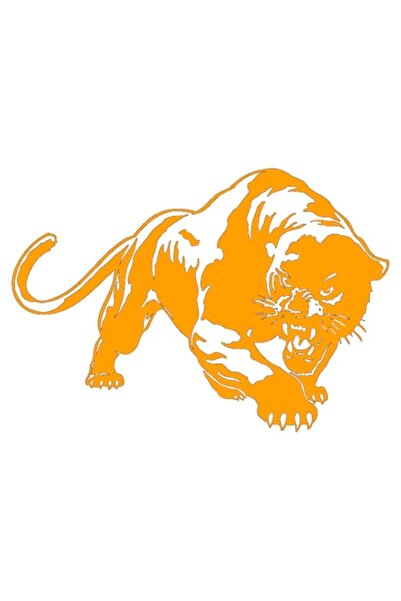 Oracal 651 Sticker auto "Leopard" 20x13 cm, portocaliu