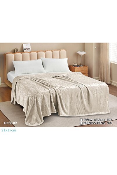 miral بطانية نفر ونص ناعمة بتصميم مموج من أجل شتاء دافئ وأنيق مقاس 220*160