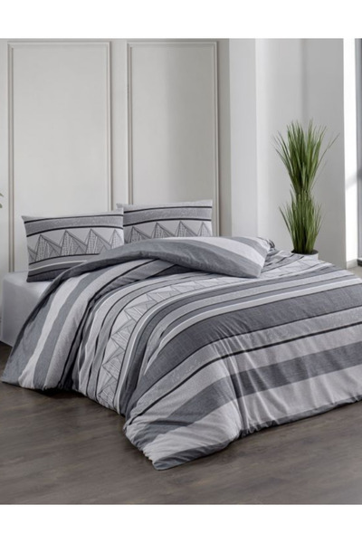 Kristal By Taç Ranforce Cotton Fabric 57 Thread Double Size Duvet Cover Set Geoit
