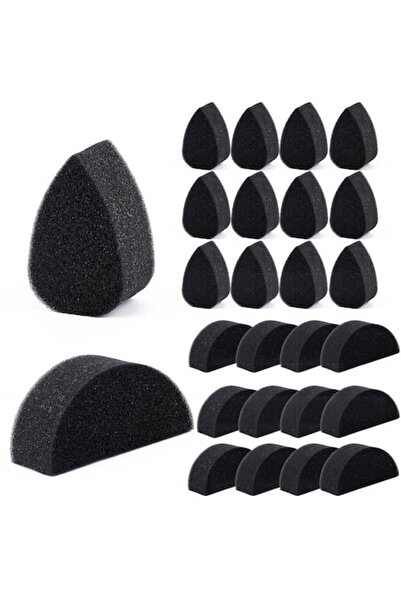 faak Face & Body Painting Sponge Set, 12 Pieces, Crescent Applicators, Reusable