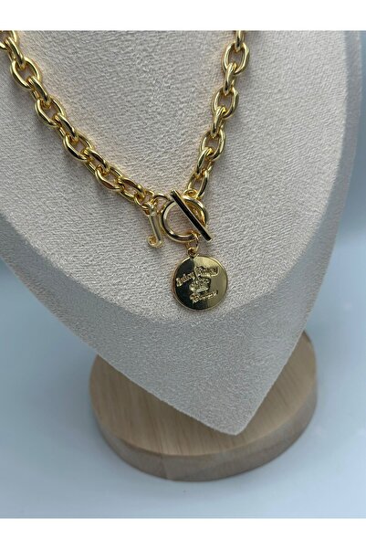 MyladyAccessoriess Front Lock Closure Necklace (Steel)