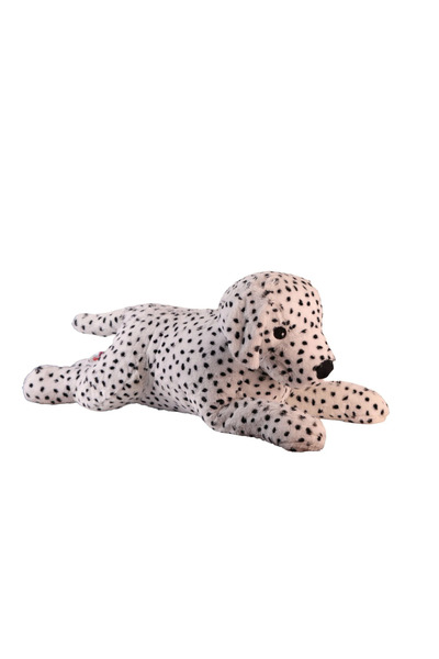 welcomein 90 cm Büyük Boy Dalmaçyalı Köpek Peluş Oyuncak Yumuşak Tüylü Seviml...