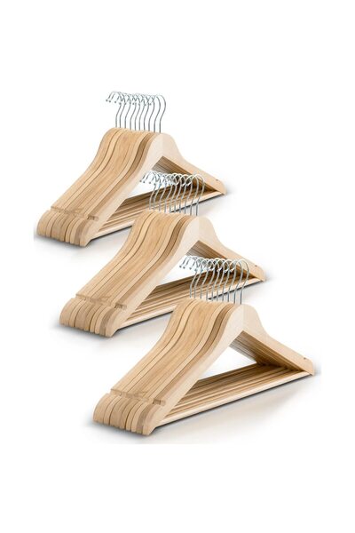 EBA Set 20 Umerase eBA® Premium Lemn Masiv 100%, Rezistenta Ridicata, Carlig ...