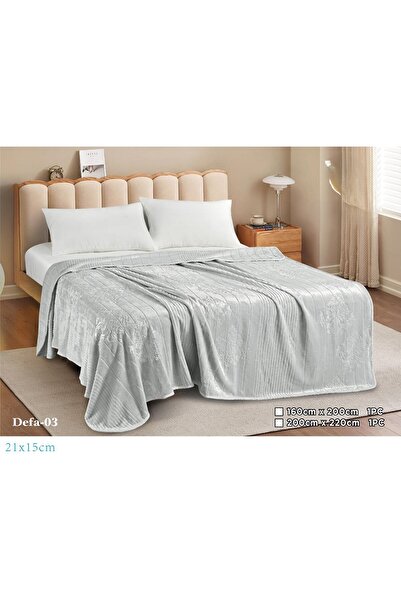 miral بطانية نفر ونص ناعمة بتصميم مموج من أجل شتاء دافئ وأنيق مقاس 220*160