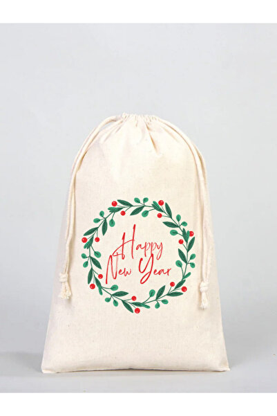 junobi حقيبة عيد الميلاد مقاس 20 × 30 سم - حقيبة من القماش الخام - حقيبة هداي...