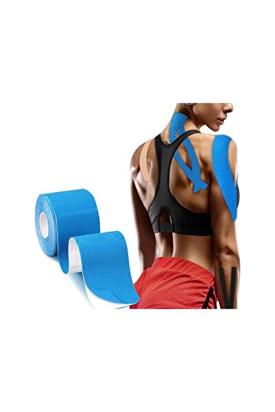 EBA Kinesiology Tape, Kinesio Tape eBA® Sports blue, waterproof, 5cm x 5m, used by athletes,