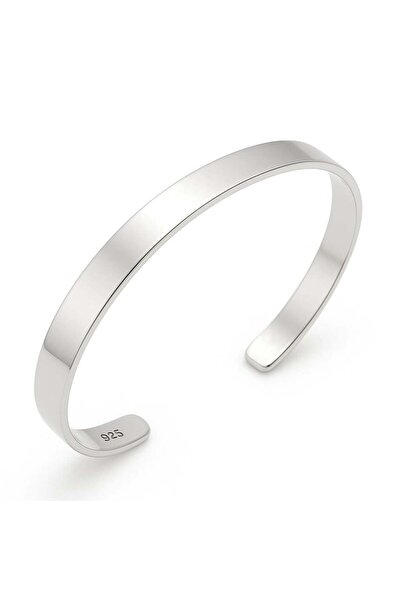 Gumush Hk Gümüş Erkek Kelepçe Bilezik Düz |Gümüş Takı Hediyelik Ürünler