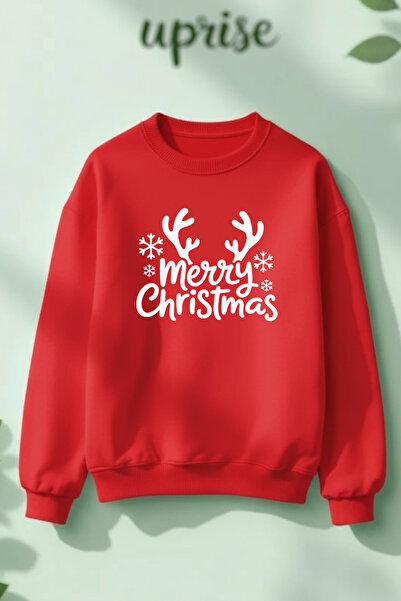 Vordevia Καλά Χριστούγεννα με τύπωμα Φούτερ από βαμβάκι με λαιμόκοψη με overs...