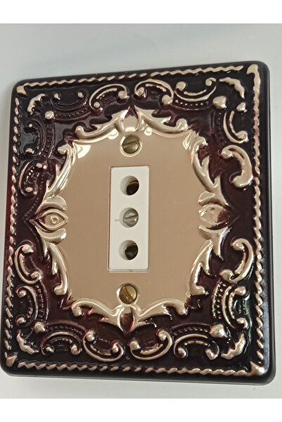 BUFER Sultan Vintage Nostaljik Retro Sıva Altı Topraksız Priz – 1980’ler Metal Ön Yüzey