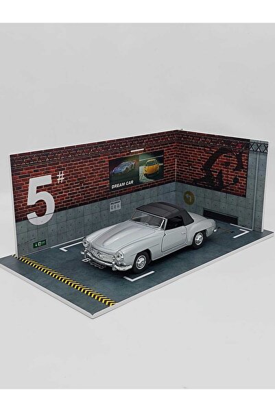 MODEL HEDİYELİK 1955 Mercedes Benz 190 Sl Klasik Metal Araba Gri
