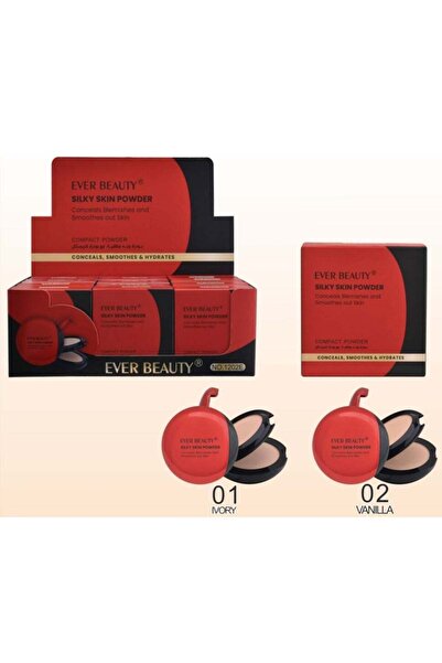 EVER BEAUTY Silky Skin Powder Pack of 2 – 01 Ivory + 02 Vanilla