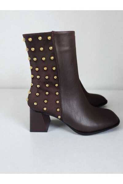 Moda Öncü kadın bot süet kalın topuk