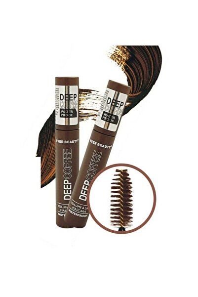 EVER BEAUTY Waterproof Volume & Lift Mascara - Deep Coffee 14ml (Pack of 2)