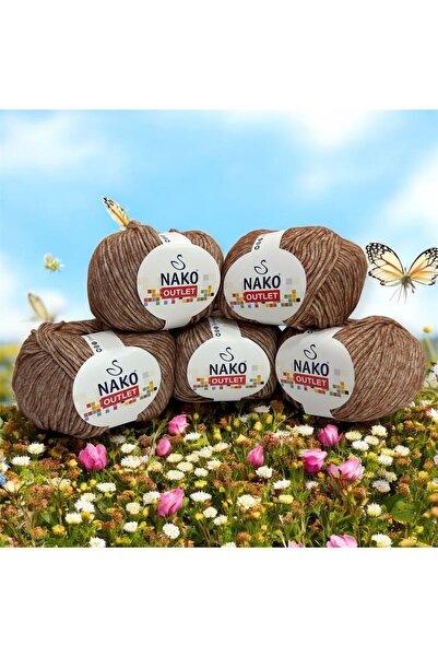 NAKO Outlet İhraç Fazlası El Örgü ipi 530gr - Ebruli