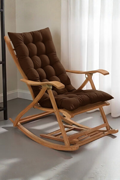 MİNDERHAN Rocking Chair Cushion Bank Cushion 50X120 cm Brown Color
