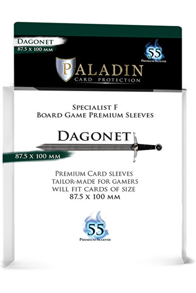 Board&Dice Paladin Dagonet – Sleeve-uri Specialist F 87.5x100 mm (Set 55 bucati)