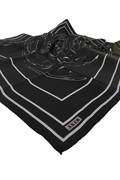 Aker Silk Crepe Satin Scarf 2026 Winter Season 9091701-311