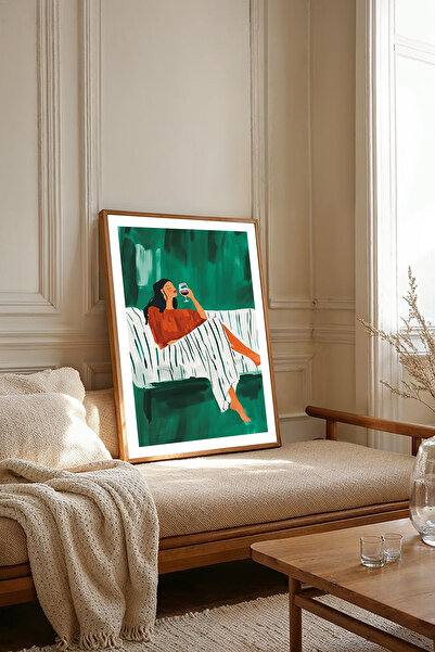 Dekorsiahome Masa dintr-o bucată cu cadru din lemn pentru sufragerie, sufrage...