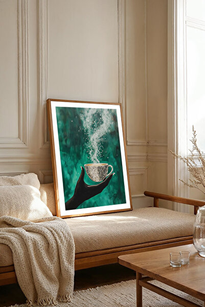 Dekorsiahome Τραπέζι σαλονιού κουζίνας με ξύλινο πλαίσιο μονοκόμματο TK2083