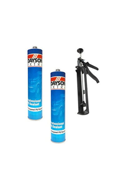 DAYSON . Silikon Set 2’li + Silikon Tabancası (siyah)