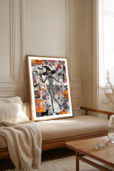 Dekorsiahome Masa dintr-o bucată cu cadru din lemn pentru sufragerie, sufrage...