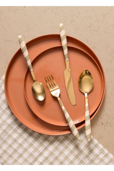 RİVO HOME DECOR Joy Cutlery Set 24 Pieces