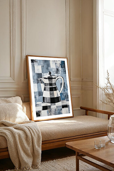 Dekorsiahome Masa dintr-o bucată cu cadru din lemn pentru sufragerie, sufrage...