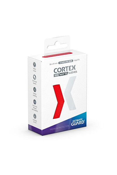 Ultimate Guard Manșoane Cortex Matte Mărime Standard (100) - Roșu