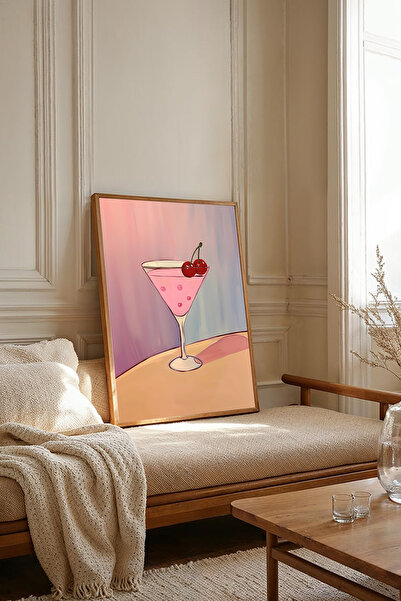 Dekorsiahome Tek Parça Ahşap Çerçeveli Oturma Odası Salon Mutfak Tablosu TK2001